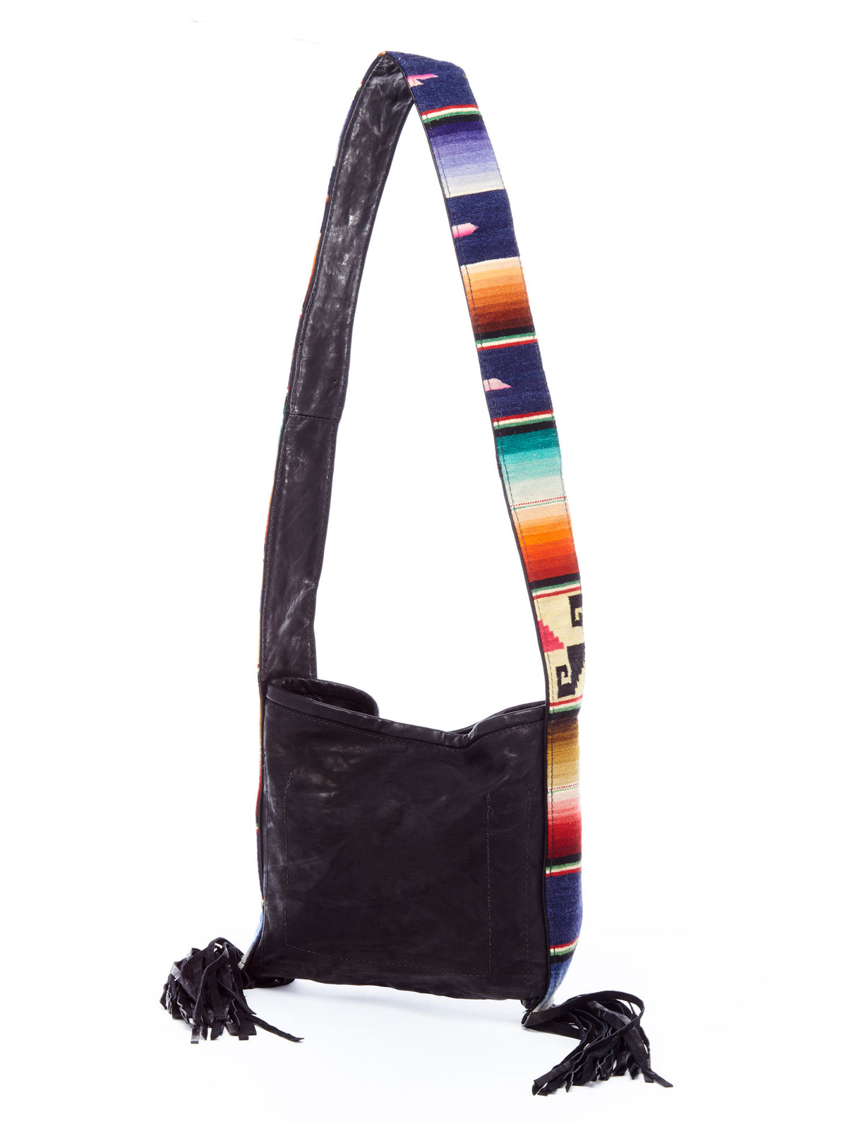 Serape Strap Leather Bag