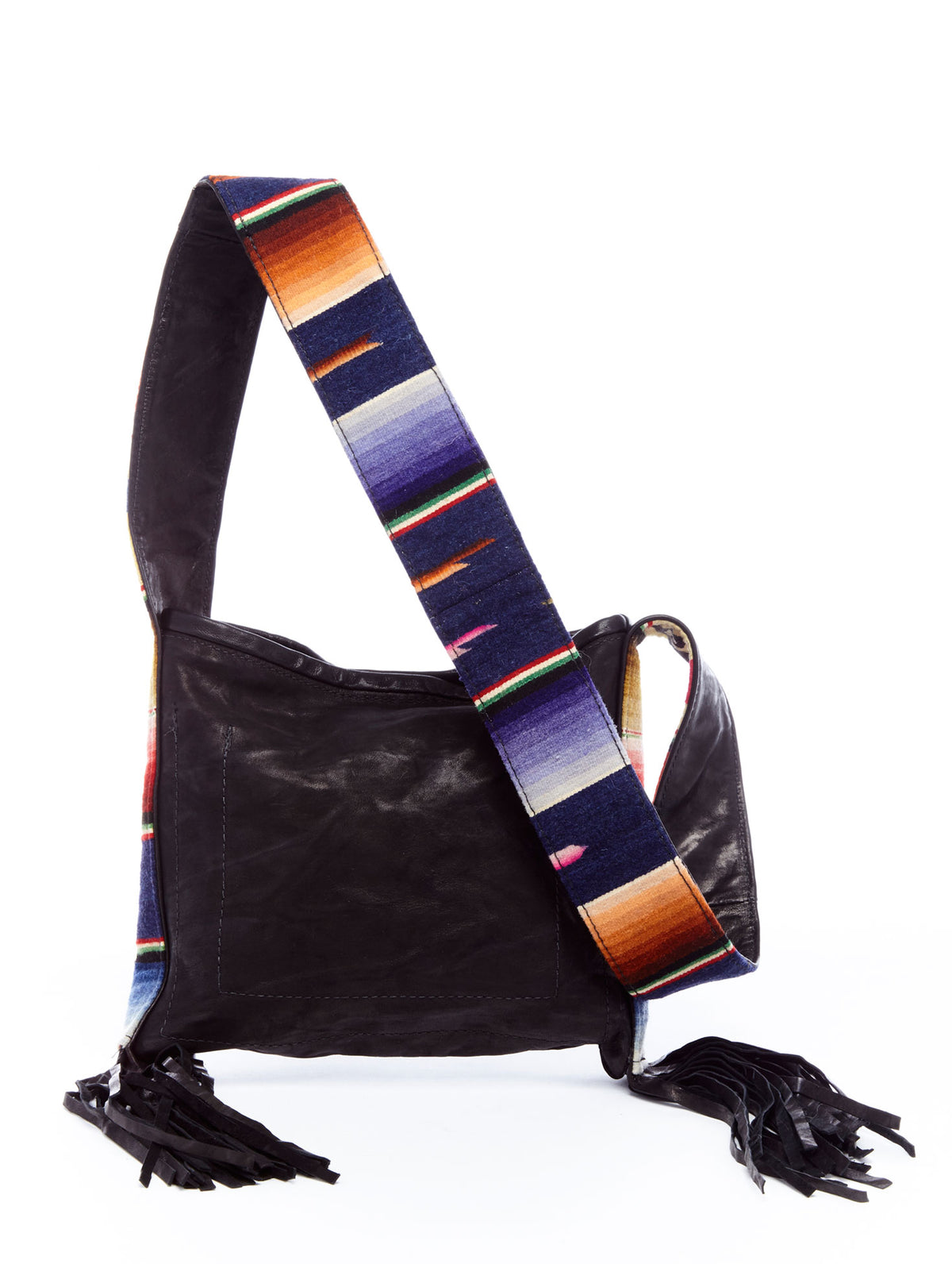 Serape Strap Leather Bag