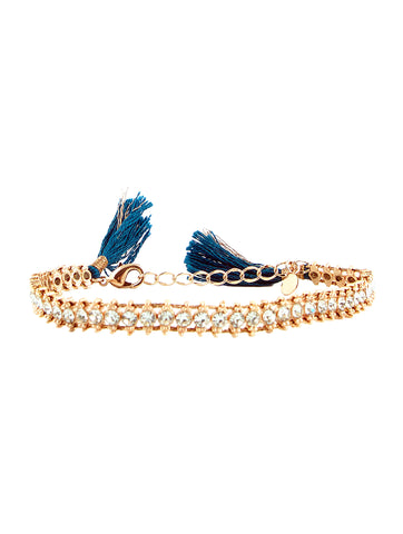 Shashi Rose Gold Ballerina Clasp Bracelet