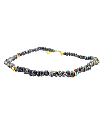 Shashi Noor Pyrite Gemstone Bracelet