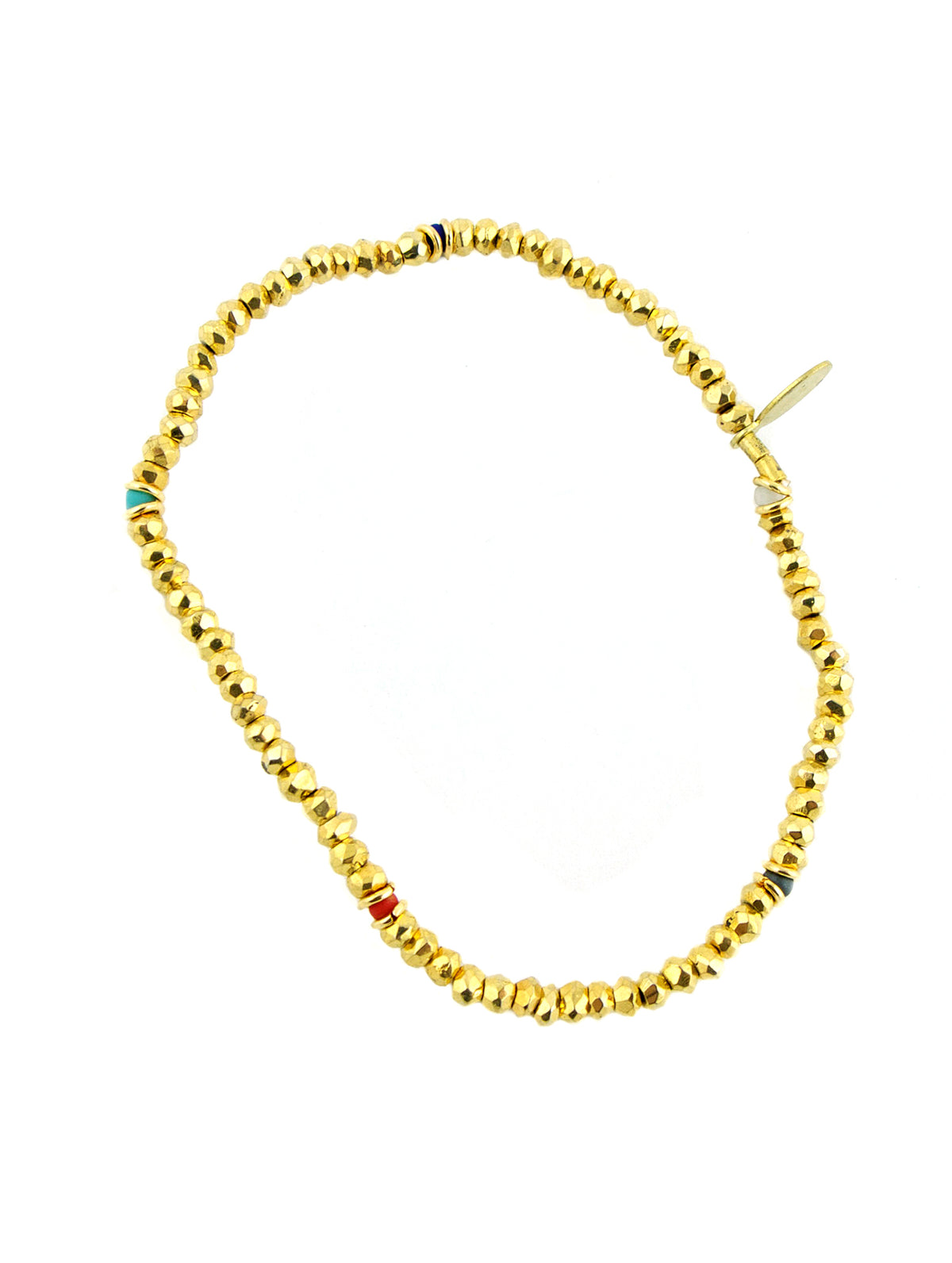 Shashi Noor Yellow Gold Pyrite Gemstone Bracelet