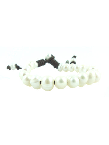 White Freshwater Pearls Bracelet  
