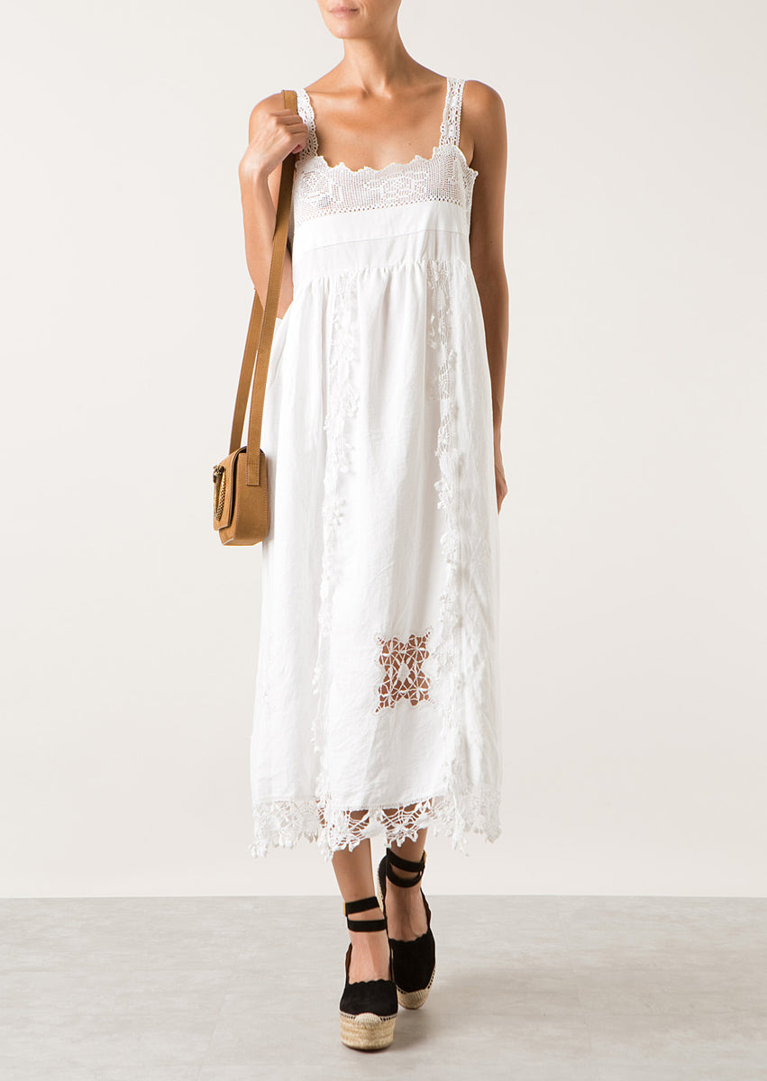 Place Nationale Midi Lux White Dress