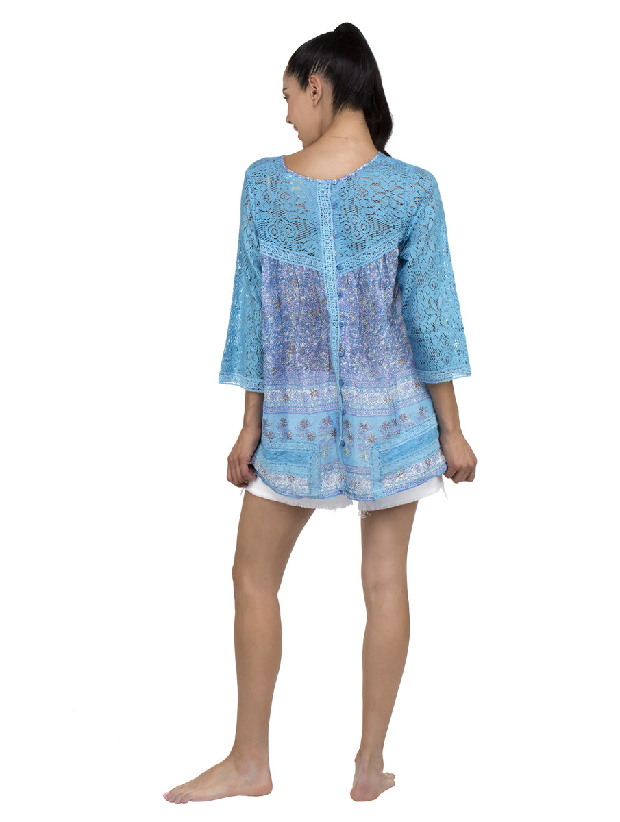 Blue Hippy Venice Beach Blue Tunic