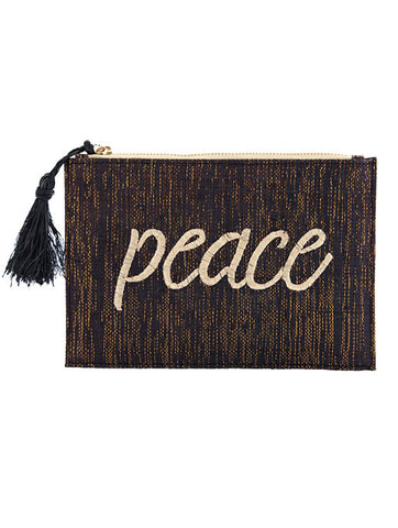 Kayu Peace Black Pouch