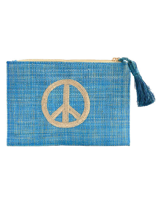 Kayu Peace Pouch - Blue - Amanda Mills Los Angeles