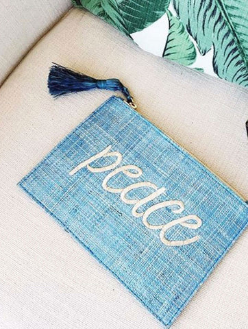 Kayu Blue Peace Pouch