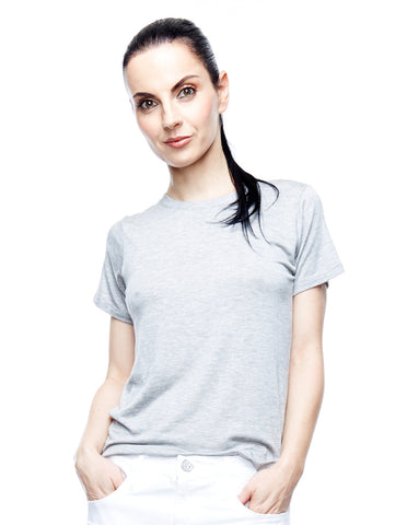 CLASSIC STYLE BOYFRIEND TEE HEATHER GREY