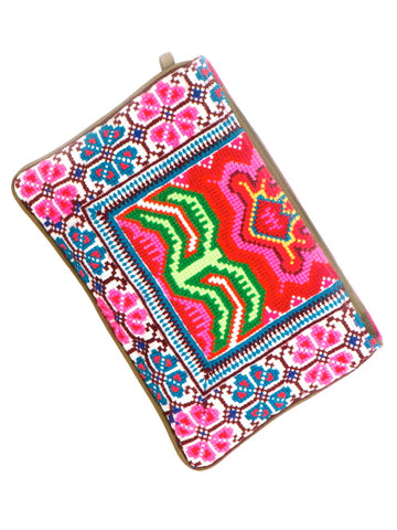 Mini Elizabeth Vibrant Pink Wristlet Clutch