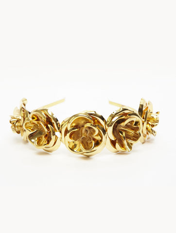 Mordekai Classic Gold Rose Headband