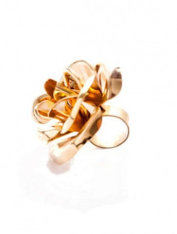 Mordekai Gold Rose Ring