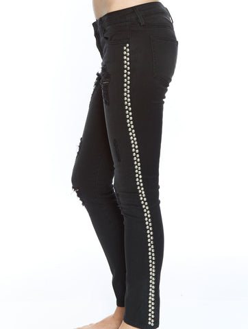 Etienne Marcel Studded Jeans - Black-