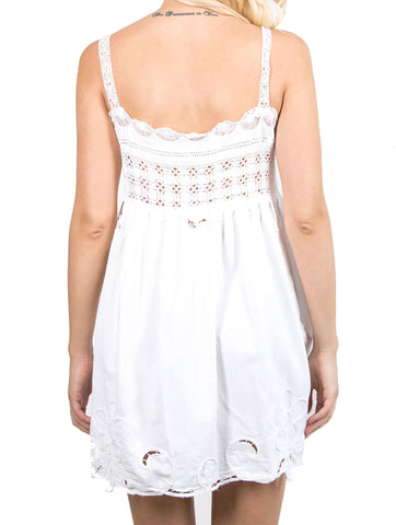 Place Nationale Skinny Strap Smock Dress - Amanda Mills LA