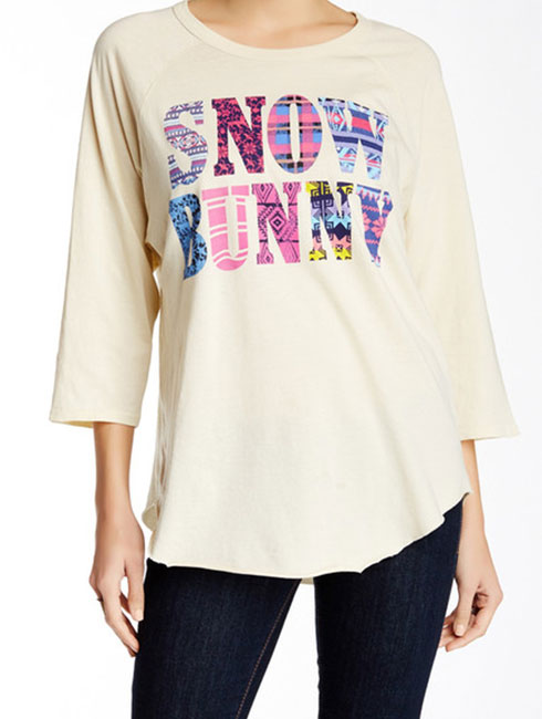 Snow Bunny Long Sleeve Tee JUNK FOOD - AMLA