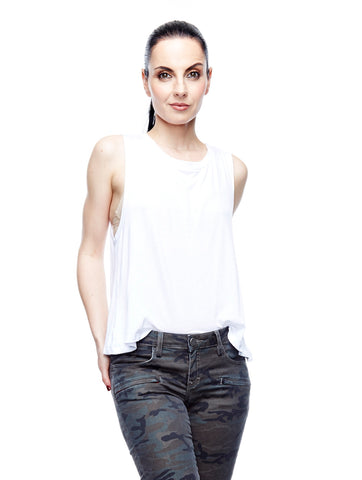 Perfect White Layering Ladies Tank Top - shop amla