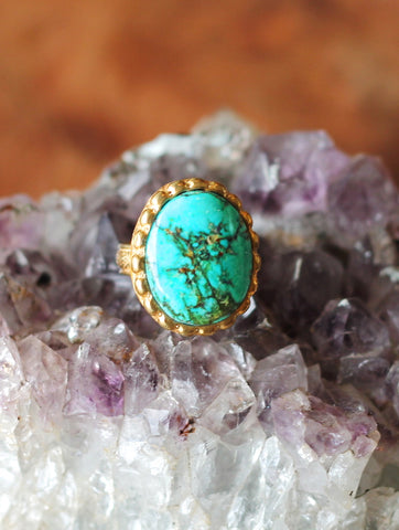 Sunset State Turquoise Ring-shopamla