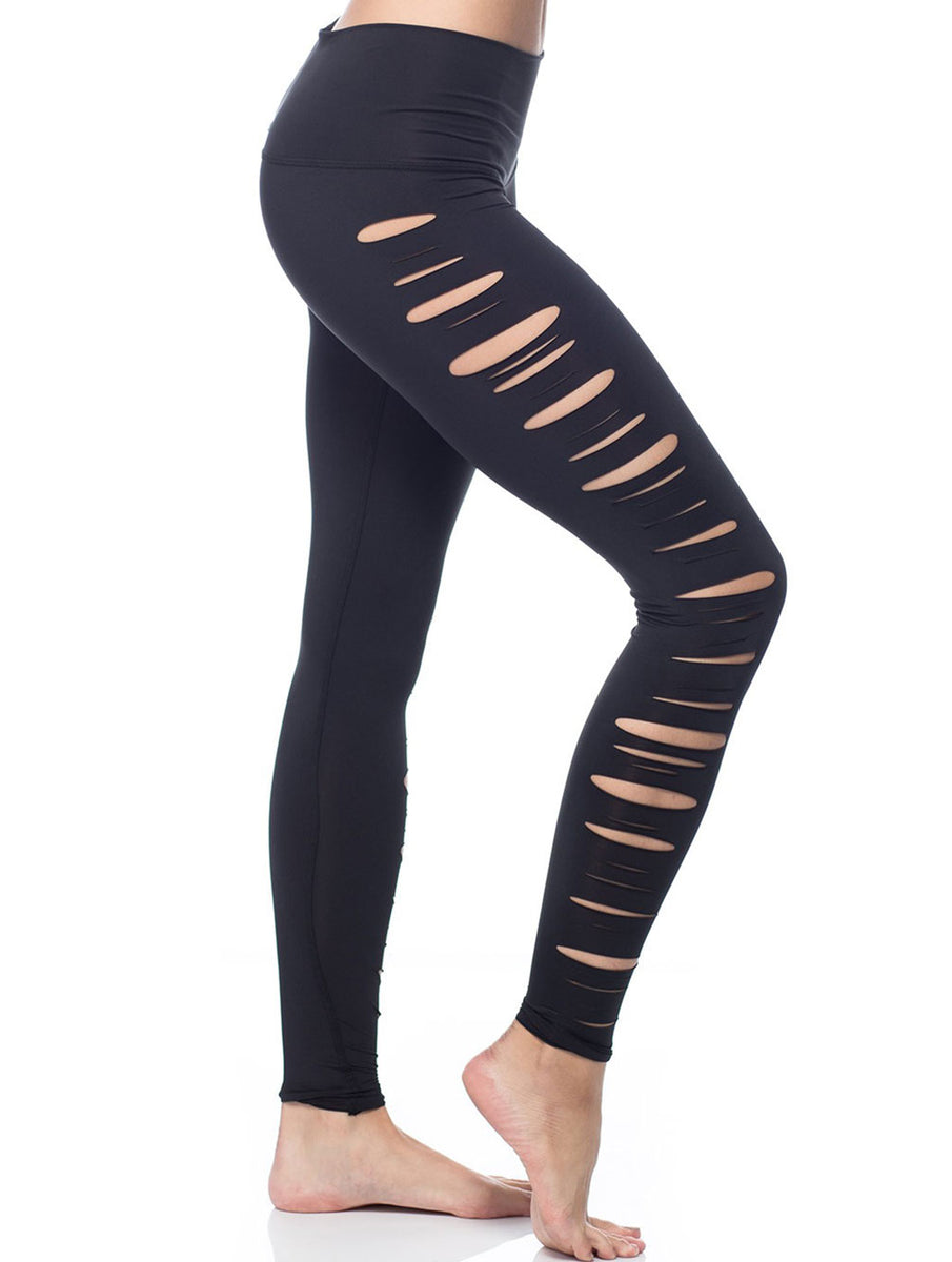 Teeki Jimi Slash Side Hot Yoga Pant - Black – Amanda Mills